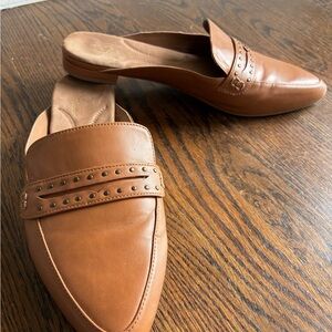 A2 By Aerosoles Tan Studded Mules